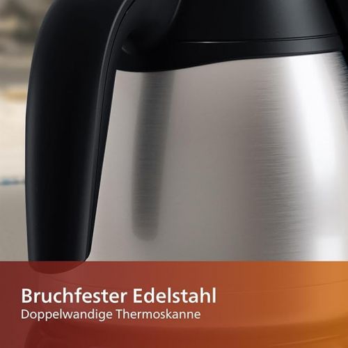  Philips HD7546 / 20 Gaia filter coffee machine with thermo jug, black / metal
