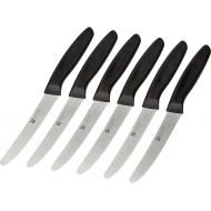 Zwilling knife set, 6 pieces, kitchen knives, blade length: 12 cm, stainless special steel/plastic handle, twin grip.