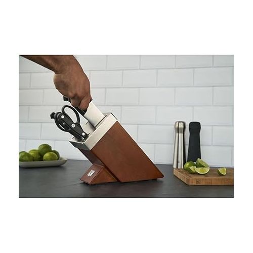  ZWILLING 36133-000-0 Gourmet Self-sharpening knife block, dark brown, 7-part