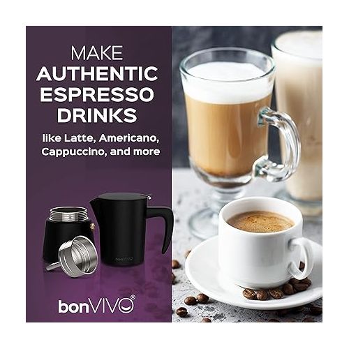  BonVivo Intenca Stainless Steel Espresso Maker