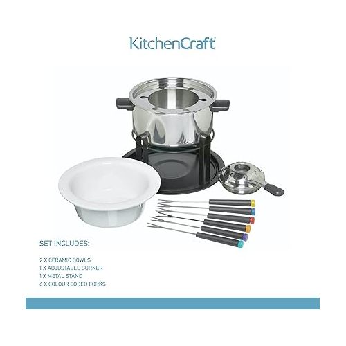  Kitchen Craft Deluxe Fondue Set