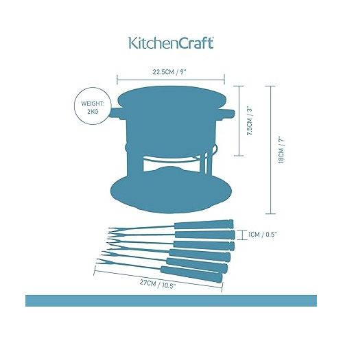  Kitchen Craft Deluxe Fondue Set