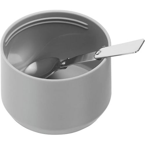  Zwilling Thermo Food Container, Integrated Bowl, Double Wall Insulation, Includes Spoon, 700 ml, Height: 17 cm, white.