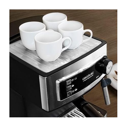  Cecotec Espresso and Cappuccino Coffee Machine, Black