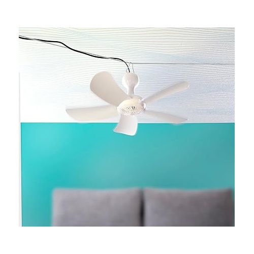  Sichler Haushaltsgerate Mobile Ceiling Fan: Mobile Ceiling Fan VT-141.D with Hanger, 41 cm, 9 W (Ceiling Fan Slow Running, Fan Slow Running, Rocker Switch)