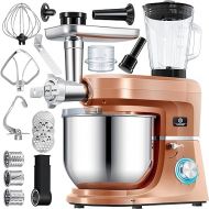 KESSER® 3 in 1 Universal Food Processor K-KM 3000 with Meat Grinder Kneading Machine Multifunctional Mixing Machine 5.5 L Bowl with 3 Mixing Tools, 1.5 L Juicer, Sausage Set, Pasta & Cookie Moulds