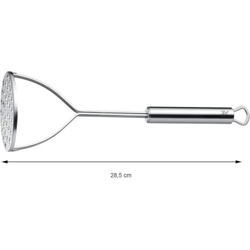  WMF Profi Plus potato masher, 28.5 cm, Cromargan stainless steel, partially matt, dishwasher-safe.