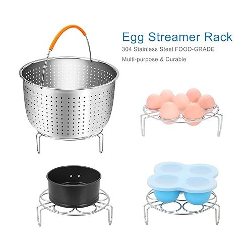  STYDDI Steamer Basket for Pressure Cooker 304 Stainless Steel Insert Basket Accessory Set Compatible with Crock-Pot Tefal ELO WMF Fissler Instant Pot Diameter 16 cm by Steamer Insert