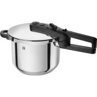 ZWILLING EcoQuick II Pressure Cooker / Steam Pressure Cooker Diameter 22 cm 6 L for All Hobs Including Induction 18/10 Stainless Steel Silver
