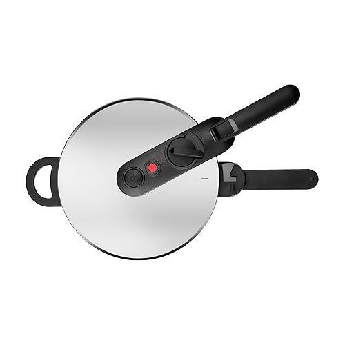  ZWILLING EcoQuick II Pressure Cooker / Steam Pressure Cooker Diameter 22 cm 6 L for All Hobs Including Induction 18/10 Stainless Steel Silver
