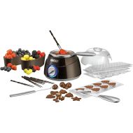 Unold Chocolatier 48967 Chocolate Fountain Set Including 12 Moulds with Christmas Motifs 25 Watt Brown / Silver