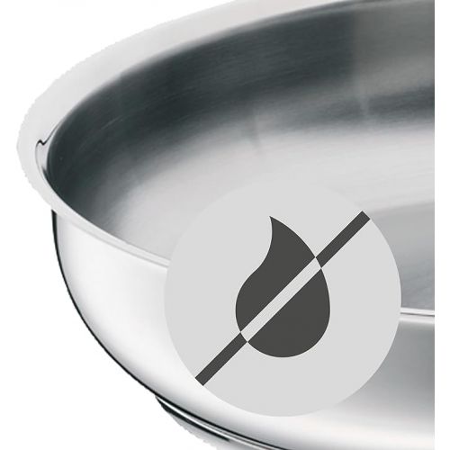  WMF frying pan uncoated Ø 28cm Profi pouring rim stainless steel handle Cromargan stainless steel suitable for induction dishwasher-safe