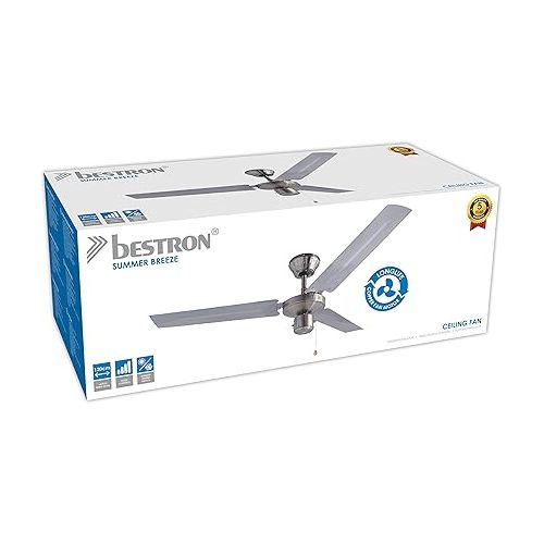  Bestron Ceiling Fan with Lamp, DT48C