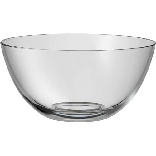  WMF Taverno 3-Piece Salad Bowl Set, Glass Bowl Diameter 23.5 cm, Salad Servers 25 cm, Glass, Stainless Steel, Cromargan, Rustproof, Dishwasher Safe, 43 x 30 x 30 cm