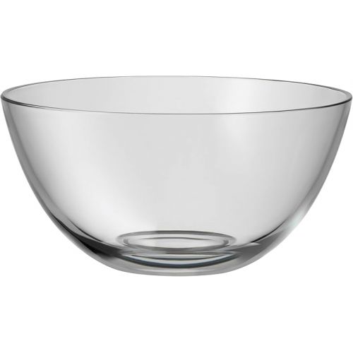  WMF Taverno 3-Piece Salad Bowl Set, Glass Bowl Diameter 23.5 cm, Salad Servers 25 cm, Glass, Stainless Steel, Cromargan, Rustproof, Dishwasher Safe, 43 x 30 x 30 cm