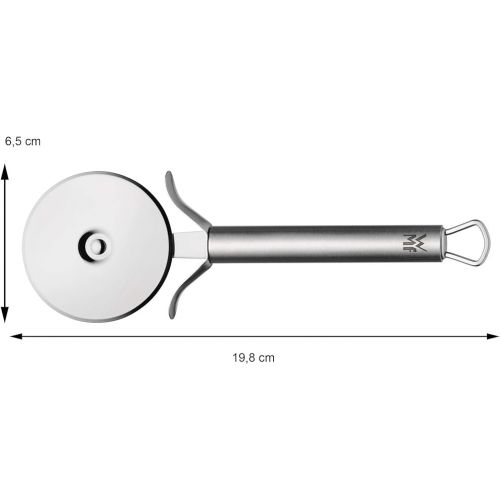  WMF Profi Plus Pizzaschneider 19,8 cm, Pizzaroller, Pizza Cutter, Cromargan Edelstahl teilmattiert, spulmaschinengeeignet