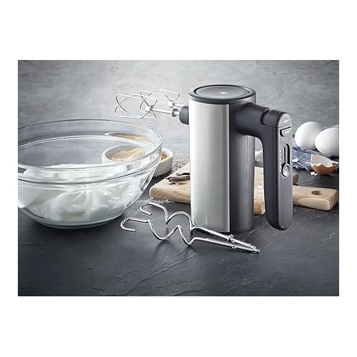  WMF Kult X Edition Hand Mixer, Whisk with 5 Speed Levels, Turbo Function, Hand Mixer 400 W, Cromargan Matt Black