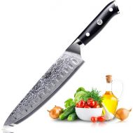 Kitchen Emperor Santoku knife, Damascus knife, kitchen knife, chef's knife, 67 layers, Damascus knife with G10 handle