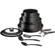 Tefal Ingenio L3959343 13-Piece Non-Stick Induction Cookware Set, Pans, Pots, Lids, Handles, Kitchen Utensils, L3959343, Black, 24/28 cm