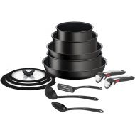 Tefal Ingenio L3959343 13-Piece Non-Stick Induction Cookware Set, Pans, Pots, Lids, Handles, Kitchen Utensils, Black