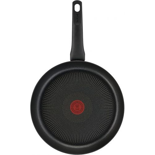  Tefal G28890 Hard Titanium On Pan Set 24 + 28 cm Aluminium Safe Non-Stick Coating Thermal Signal Temperature Indicator Suitable for All Hobs Suitable for Induction Cookers Black Pack of 2