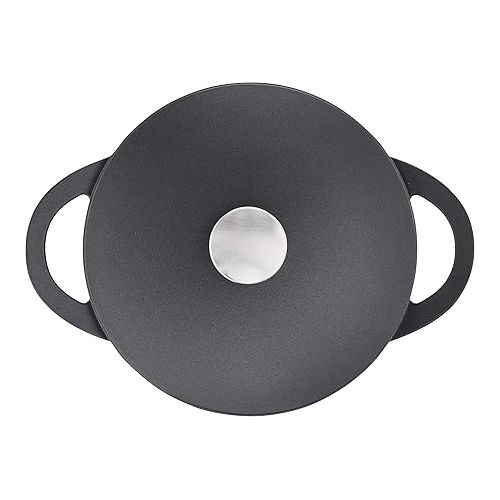  Tefal Trattoria Non-Stick Serving Pan with Cast Lid, Black, Black , 24cm