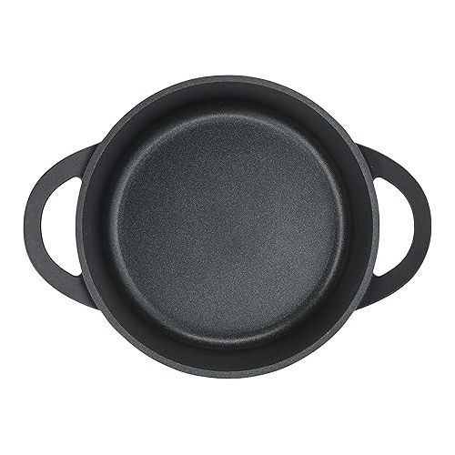  Tefal Trattoria Non-Stick Serving Pan with Cast Lid, Black, Black , 24cm