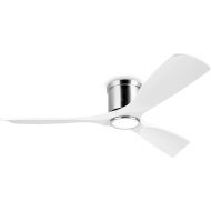 OFANTOP Ceiling Fan White with Lighting and Remote Control, 132 cm Ceiling Fan, 6 Speeds, Quiet Ceiling Fan Compatible with Alexa/Google Home