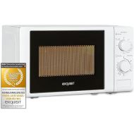 Exquisit Microwave MW 802 G, 700 W Power, 1000 W Grill, 20 L Cooking Space, Compact Microwave With Grill Function, Space-Saving, Incl. Timer, White