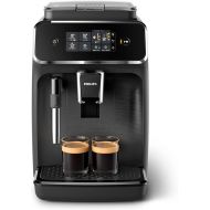 Philips 2200 Series EP2220/10 Fully Automatic Coffee Machine, 2 Coffee Specialities, Black/Brushed