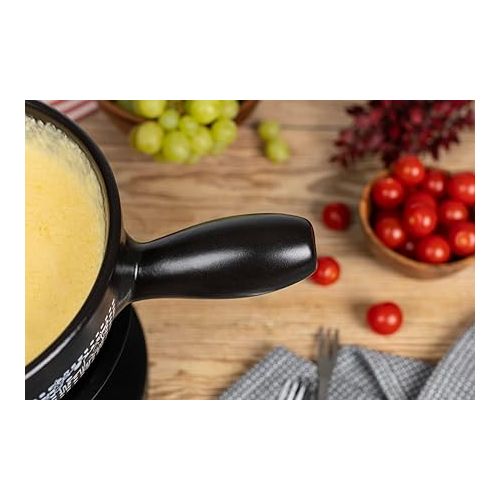  KUHN RIKON Cheese Fondue Set Flag Winder Diameter 22 cm Black 32304