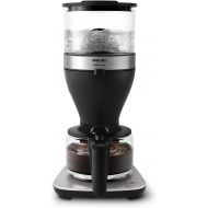 Philips Drip Coffee Maker - 1.25 Litre Capacity, up to 15 Cups, Boil & Brew, Black/Silver (HD5416/60)