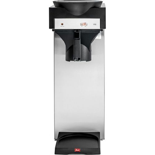  Melitta 20348 Filterkaffeemaschine mit Glaskanne, 1,8 l, Warmhalteplatte, 17M, Edelstahl/Schwarz ,