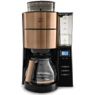 Melitta Aroma Fresh Coffee Machine incl. Grinder and Removable Water Tank, Copper