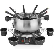 Tristar FO-1109 Fondue 1400W 8 Fonduegabeln Schwarz, Edelstahl