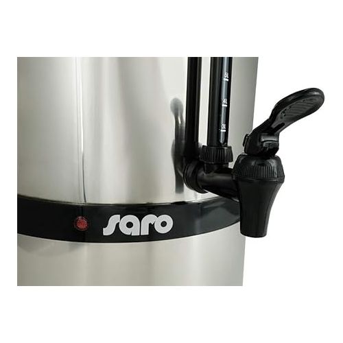  Saro Gastro Kaffeemaschine mit Rundfilter Modell Saromica 6010 Industriekaffeemaschine (10 Liter, ca. 70 Tassen Kaffee, Bruh- & Warmhaltefunktion), silber