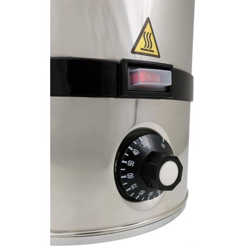  Saro Gastro Kaffeemaschine mit Rundfilter Modell Saromica 6010 Industriekaffeemaschine (10 Liter, ca. 70 Tassen Kaffee, Bruh- & Warmhaltefunktion), silber