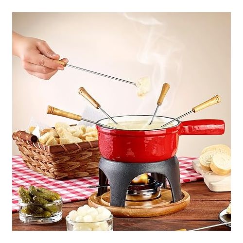  Rosenstein & Sohne Cast Iron Cheese Fondue Pot, 16 cm