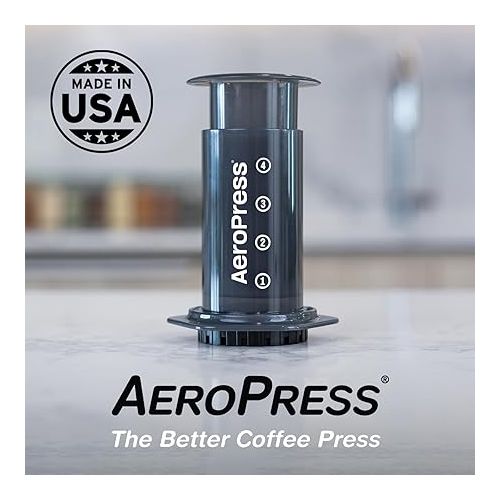 Aerobie AeroPress A80 Coffee Maker Plastic, Black