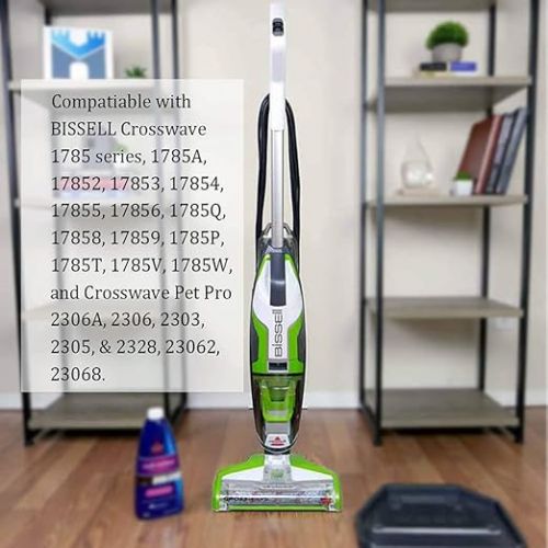  Ytaland Accessories for Bissell Crosswave 3-in-1.1 Multi-Purpose Main Brush + 1 Carpet Brush + 1 Pet Roller Brush + 1 Floor Brush + 2 Filters, for Bissell CrossWave 1866 1785 2052 1713 2225 Vacuum