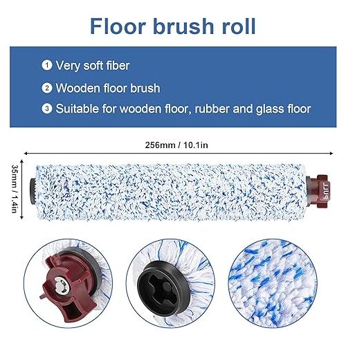  Fixbetter Main Brush Filter Accessories for Bissell Crosswave 3-in-1, 1 Multi-Purpose Main Brush + 1 Pet Roller Brush + 1 Floor Brush + 1 Carpet Brush + 2 Filters for Bissell CrossWave Vacuum Cleaner