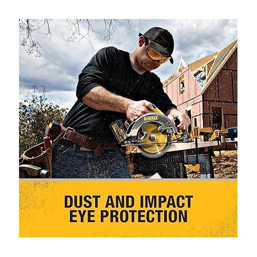  DEWALT DPG82-11 Concealer Clear Anti-Fog Dual Mold Safety Goggle, Clear Lens, 1 Pair