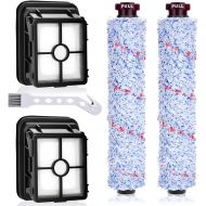 Artraise Filter for Bissell Crosswave Accessories for Bissell Crosswave 3-in-1 with 2 Pieces Replacement Filters and 2 Pieces Multi-Surface Brush Roll for Bissell CrossWave Filter 1866 17132 & 2225N