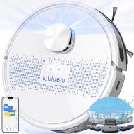 Lubluelu Robot Vacuum Cleaner with Wiping Function 3-1, 4000Pa Vacuum Cleaner Robot Laser Navigation with 5 Cards, 55 dB Robot Vacuum Cleaner with App Control, Ideal for Pet Hair, Carpets, Hard