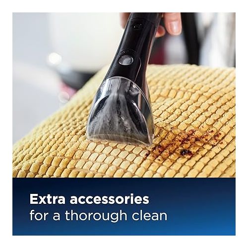  Bissell ProHeat 2X Revolution Carpet Cleaner Dry in Approx. 30 Minutes | Strong Suction Power for Professional Results | 18583, Titanium/Red Berends