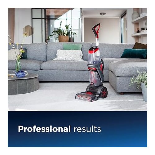  Bissell ProHeat 2X Revolution Carpet Cleaner Dry in Approx. 30 Minutes | Strong Suction Power for Professional Results | 18583, Titanium/Red Berends