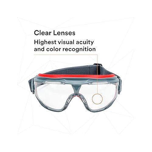  3M GoggleGear 500 Series GG501SGAF, Clear Scotchgard Anti-fog lens