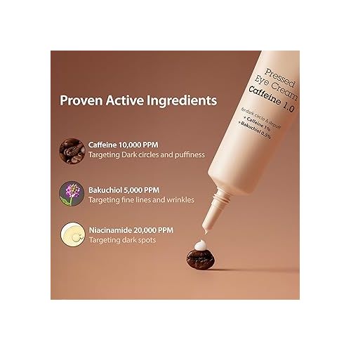  BLITHE Caffeine Eye Cream for Dark Circles and Puffiness 20ml Vegetable Retinol, Bakuchiol, Niacinamide, Sodium Ascorbyl Phosphate