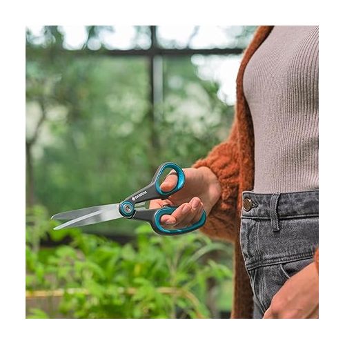  Gardena MultiCut: Comfortable all-purpose scissors for household and garden, high-quality blades made of stainless steel, handles made of recycled plastic, suitable for left- and right-handed users