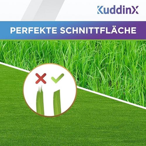  KuddinX - Robust robotic lawnmower blades and screws - compatible with Husqvarna automower Gardena sileno Yard Force Ferrex Segway Navimow - High quality replacement blades - Pack of 30
